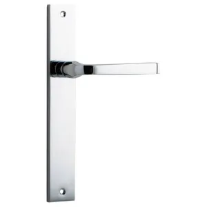 Annecy Lever Rectangular Backplate Polished Chrome by Iver, a Door Hardware for sale on Style Sourcebook