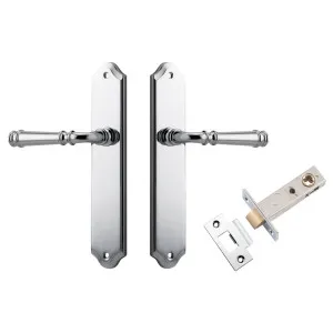 Verona Lever Shouldered Backplate Passage Kit Polished Chrome by Iver, a Door Hardware for sale on Style Sourcebook
