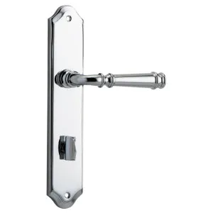 Verona Lever Shouldered Backplate Polished Chrome by Iver, a Door Hardware for sale on Style Sourcebook