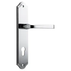 Annecy Lever Shouldered Backplate Polished Chrome by Iver, a Door Hardware for sale on Style Sourcebook