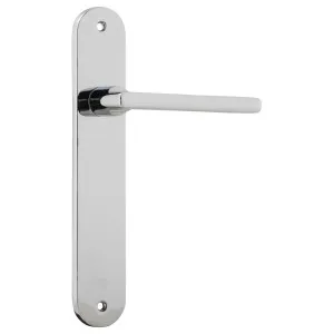 Baltimore Oval Lever Latch Set, Chrome by Iver, a Door Hardware for sale on Style Sourcebook