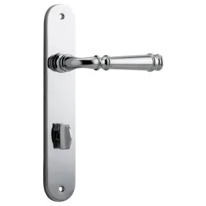 Verona Lever Oval Backplate Polished Chrome by Iver, a Door Hardware for sale on Style Sourcebook