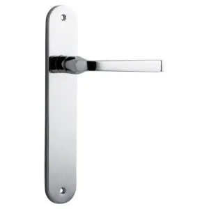 Annecy Lever Oval Backplate Polished Chrome by Iver, a Door Hardware for sale on Style Sourcebook