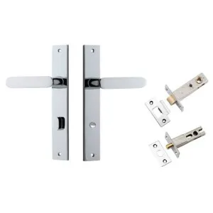 Bronte Lever Rectangular Backplate Privacy Kit w Privacy Turn Polished Chrome by Iver, a Door Hardware for sale on Style Sourcebook