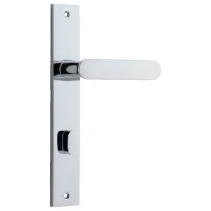 Bronte Lever Polished Chrome Rectangular Backplate by Iver, a Door Hardware for sale on Style Sourcebook