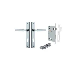 Berlin Lever Rectangular Backplate Entrance Kit w High Security Lock Polished Chrome by Iver, a Door Hardware for sale on Style Sourcebook