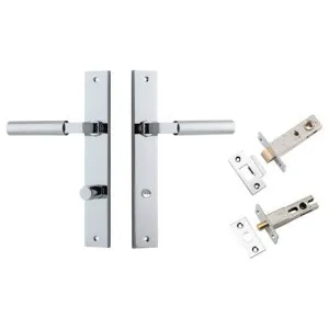 Berlin Lever Rectangular Backplate Privacy Kit Polished Chrome by Iver, a Door Hardware for sale on Style Sourcebook