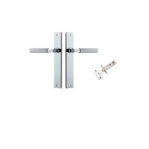 Brunswick Lever Rectangular Backplate Passage Kit Polished Chrome by Iver, a Door Hardware for sale on Style Sourcebook