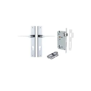 Como Lever Rectangular Backplate Entrance Kit w High Security Lock Polished Chrome by Iver, a Door Hardware for sale on Style Sourcebook