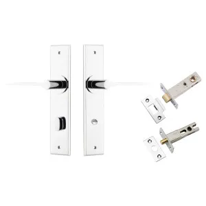 Como Lever Chamfered Backplate Privacy Kit Polished Chrome by Iver, a Door Hardware for sale on Style Sourcebook