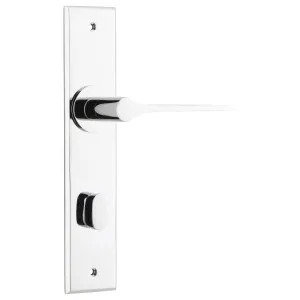 Como Lever Polished Chrome Chamfered Backplate by Iver, a Door Hardware for sale on Style Sourcebook