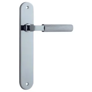 Brunswick Lever Polished Chrome Oval Backplate by Iver, a Door Hardware for sale on Style Sourcebook