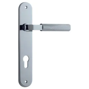 Brunswick Lever Polished Chrome Oval Backplate by Iver, a Door Hardware for sale on Style Sourcebook