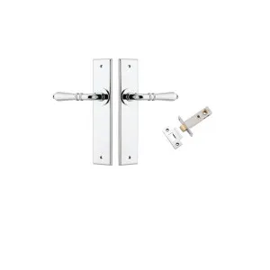 Sarlat Lever Chamfered Backplate Passage Kit Polished Chrome by Iver, a Door Hardware for sale on Style Sourcebook