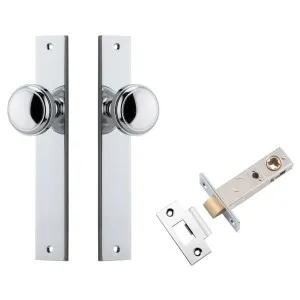Paddington Knob Rectangular Backplate Passage Kit Polished Chrome by Iver, a Door Hardware for sale on Style Sourcebook