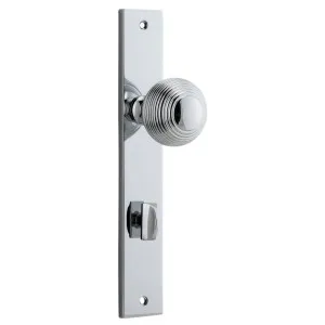 Guildford Knob Rectangular Backplate Polished Chrome by Iver, a Door Hardware for sale on Style Sourcebook
