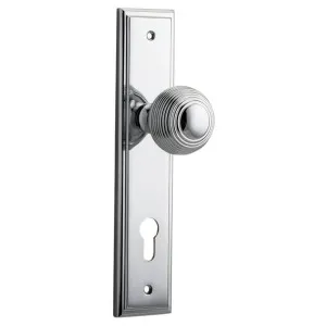Guildford Knob Stepped Backplate Polished Chrome by Iver, a Door Hardware for sale on Style Sourcebook