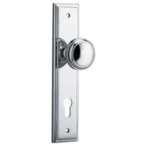 Paddington Knob Stepped Backplate Polished Chrome by Iver, a Door Hardware for sale on Style Sourcebook