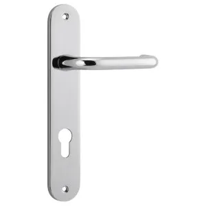 Oslo Lever Oval Backplate Polished Chrome by Iver, a Door Hardware for sale on Style Sourcebook