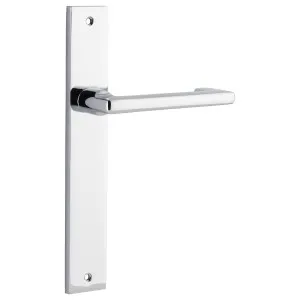 Baltimore Return Lever Rectangular Backplate Polished Chrome by Iver, a Door Hardware for sale on Style Sourcebook