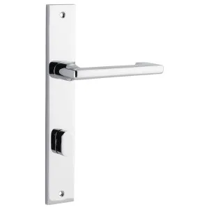 Baltimore Return Lever Rectangular Backplate Polished Chrome by Iver, a Door Hardware for sale on Style Sourcebook