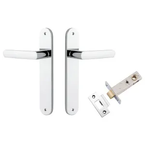 Osaka Lever Oval Backplate Passage Kit Polished Chrome by Iver, a Door Hardware for sale on Style Sourcebook