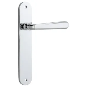 Copenhagen Lever Oval Backplate Polished Chrome by Iver, a Door Hardware for sale on Style Sourcebook