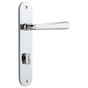 Copenhagen Lever Oval Backplate Polished Chrome by Iver, a Door Hardware for sale on Style Sourcebook