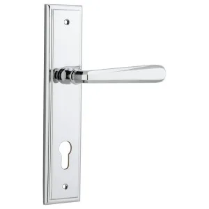 Copenhagen Lever Stepped Backplate Polished Chrome by Iver, a Door Hardware for sale on Style Sourcebook