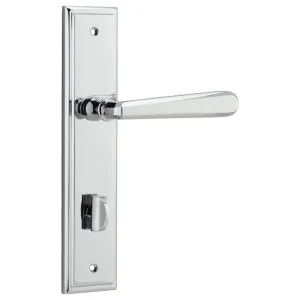 Copenhagen Lever Stepped Backplate Polished Chrome by Iver, a Door Hardware for sale on Style Sourcebook