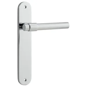 Helsinki Lever Oval Backplate Polished Chrome by Iver, a Door Hardware for sale on Style Sourcebook