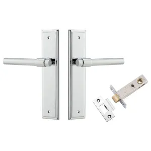 Helsinki Lever Stepped Backplate Passage Kit Polished Chrome by Iver, a Door Hardware for sale on Style Sourcebook