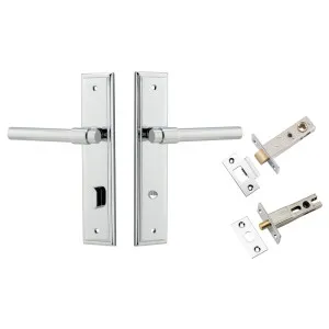 Helsinki Lever Stepped Backplate Privacy Kit w Privacy Turn Polished Chrome by Iver, a Door Hardware for sale on Style Sourcebook