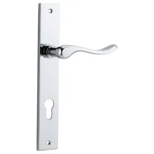 Stirling Lever Rectangular Backplate Polished Chrome by Iver, a Door Hardware for sale on Style Sourcebook