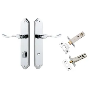 Stirling Lever Shouldered Backplate Privacy Kit w Privacy Turn Polished Chrome by Iver, a Door Hardware for sale on Style Sourcebook