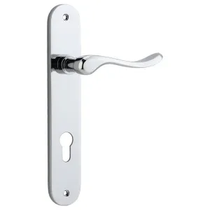 Stirling Lever Oval Backplate Polished Chrome by Iver, a Door Hardware for sale on Style Sourcebook