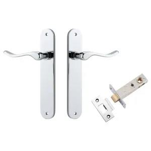 Stirling Lever Oval Backplate Passage Kit Polished Chrome by Iver, a Door Hardware for sale on Style Sourcebook