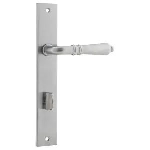 Sarlat Rectangular 85mm Privacy Lever Set, Brushed Chrome by Iver, a Door Hardware for sale on Style Sourcebook