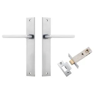 Baltimore Lever Rectangular Backplate Passage Kit Brushed Chrome by Iver, a Door Hardware for sale on Style Sourcebook