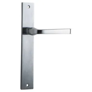 Annecy Lever Rectangular Backplate Brushed Chrome by Iver, a Door Hardware for sale on Style Sourcebook
