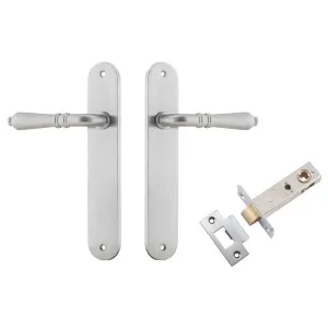 Sarlat Lever Oval Backplate Passage Kit Brushed Chrome by Iver, a Door Hardware for sale on Style Sourcebook