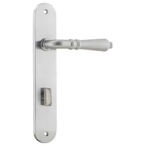 Sarlat Oval 85mm Privacy Lever Set, Brushed Chrome by Iver, a Door Hardware for sale on Style Sourcebook