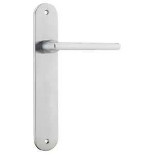 Baltimore Oval Lever Latch Set, Brushed Chrome by Iver, a Door Hardware for sale on Style Sourcebook