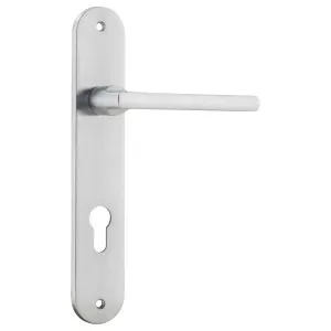Baltimore Oval 85mm Euro Lever Set, Brushed Chrome by Iver, a Door Hardware for sale on Style Sourcebook