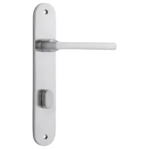 Baltimore Oval 85mm Privacy Lever Set, Brushed Chrome by Iver, a Door Hardware for sale on Style Sourcebook