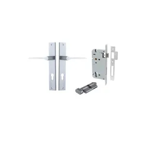 Como Lever Rectangular Backplate Entrance Kit w High Security Lock Brushed Chrome by Iver, a Door Hardware for sale on Style Sourcebook