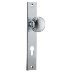 Paddington Knob Rectangular Backplate Brushed Chrome by Iver, a Door Hardware for sale on Style Sourcebook