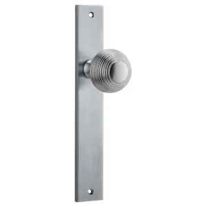 Guildford Knob Rectangular Backplate Brushed Chrome by Iver, a Door Hardware for sale on Style Sourcebook