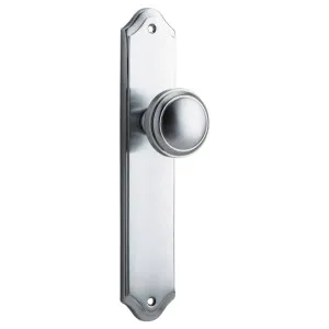 Paddington Knob Shouldered Backplate Brushed Chrome by Iver, a Door Hardware for sale on Style Sourcebook