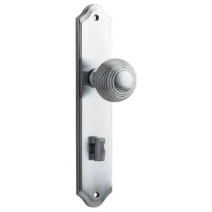 Guildford Knob Shouldered Backplate Brushed Chrome by Iver, a Door Hardware for sale on Style Sourcebook